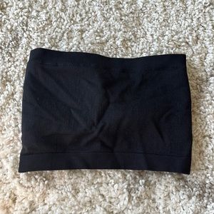 Padded Black Strapless Bra